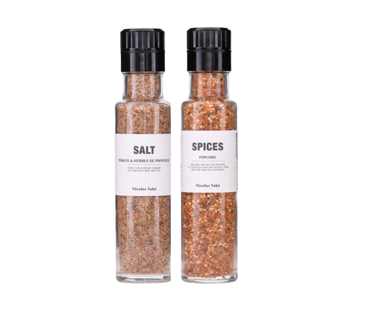 Nicolas Vahé - Salt Med Tomat & Krydderurter De Provence + Krydderiblanding Til Popcorn