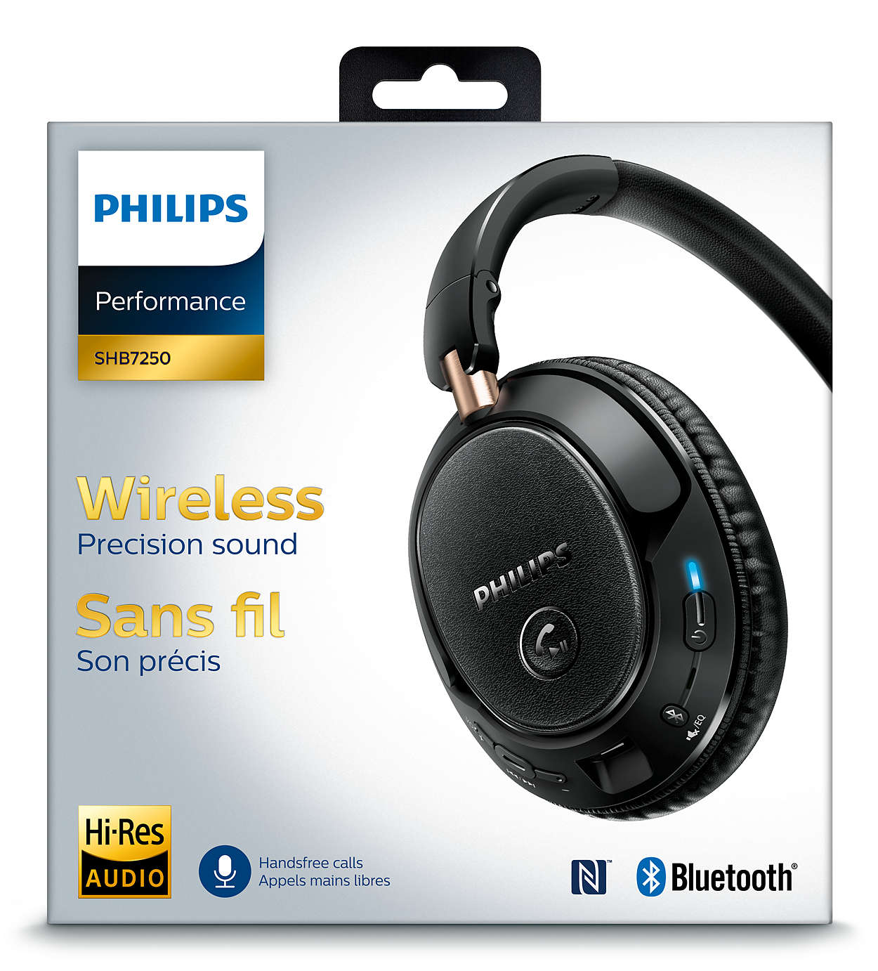 fløjte Vej Måge Køb Philips - SHB7250 Trådløse Over-Ear Hovedtelefoner
