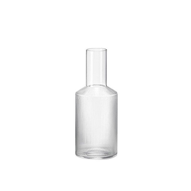 Ferm Living - Ripple Glas Karaffel 0,9 L - Klar