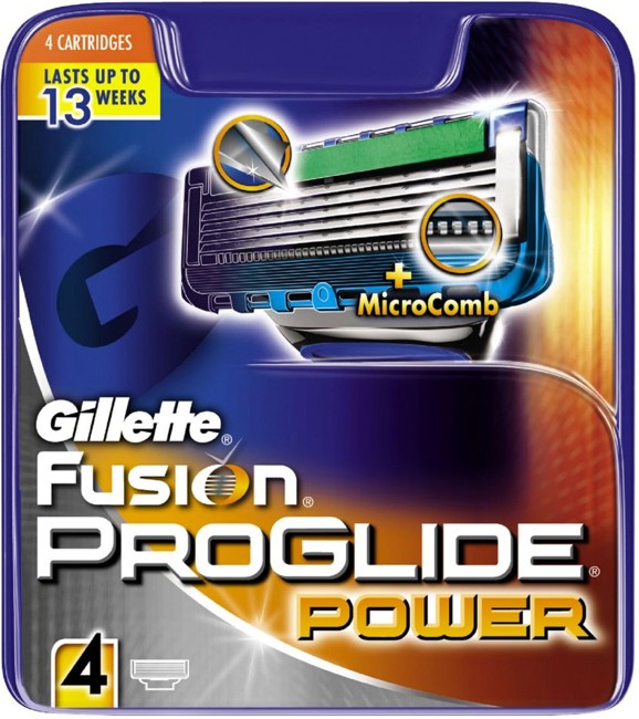 Gillette - Fusion Proglide Power Blades 4-Pak