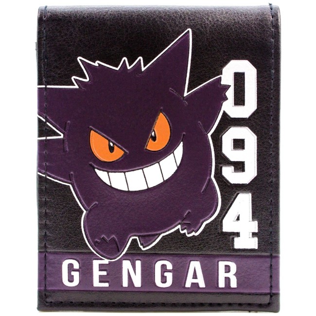 Pokemon Gengar 094 Purple Stripe Purple ID & Card Bi-Fold Wallet