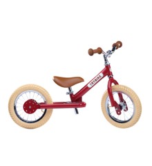Trybike - Steel Balanscykel 2-Hjul, Vintage röd