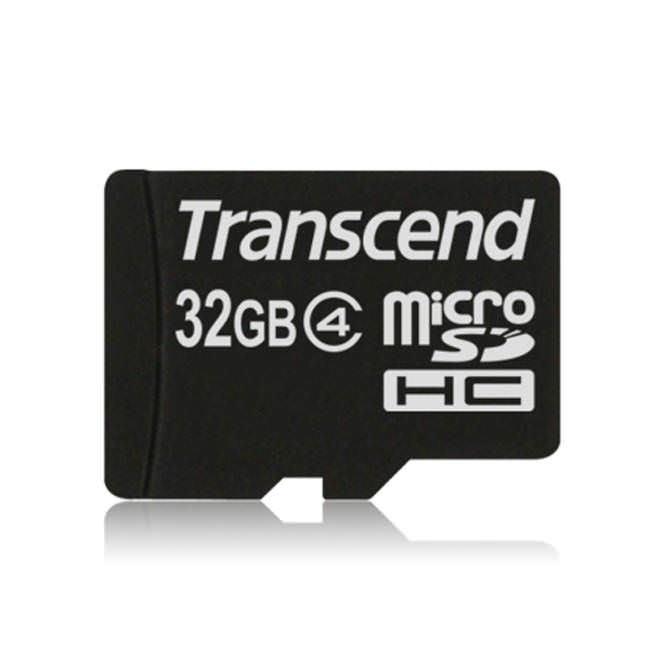 Transcend micro SDHC 32GB Class 4 Memory Card with Adapter (TS32GUSDHC4)