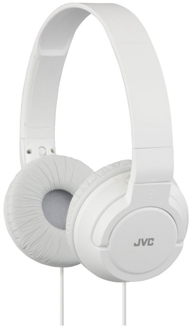 JVC Lightweight Powerful Bass Headphones - White (HAS180W)