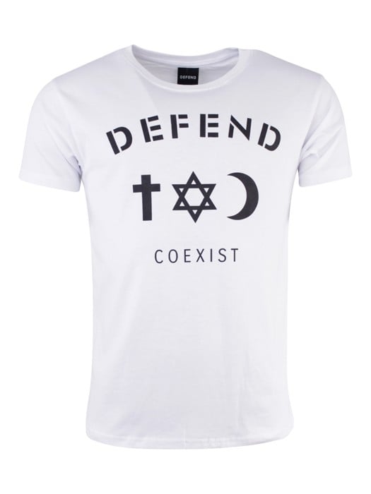 Defend Paris 'Coexist' T-shirt - Hvid