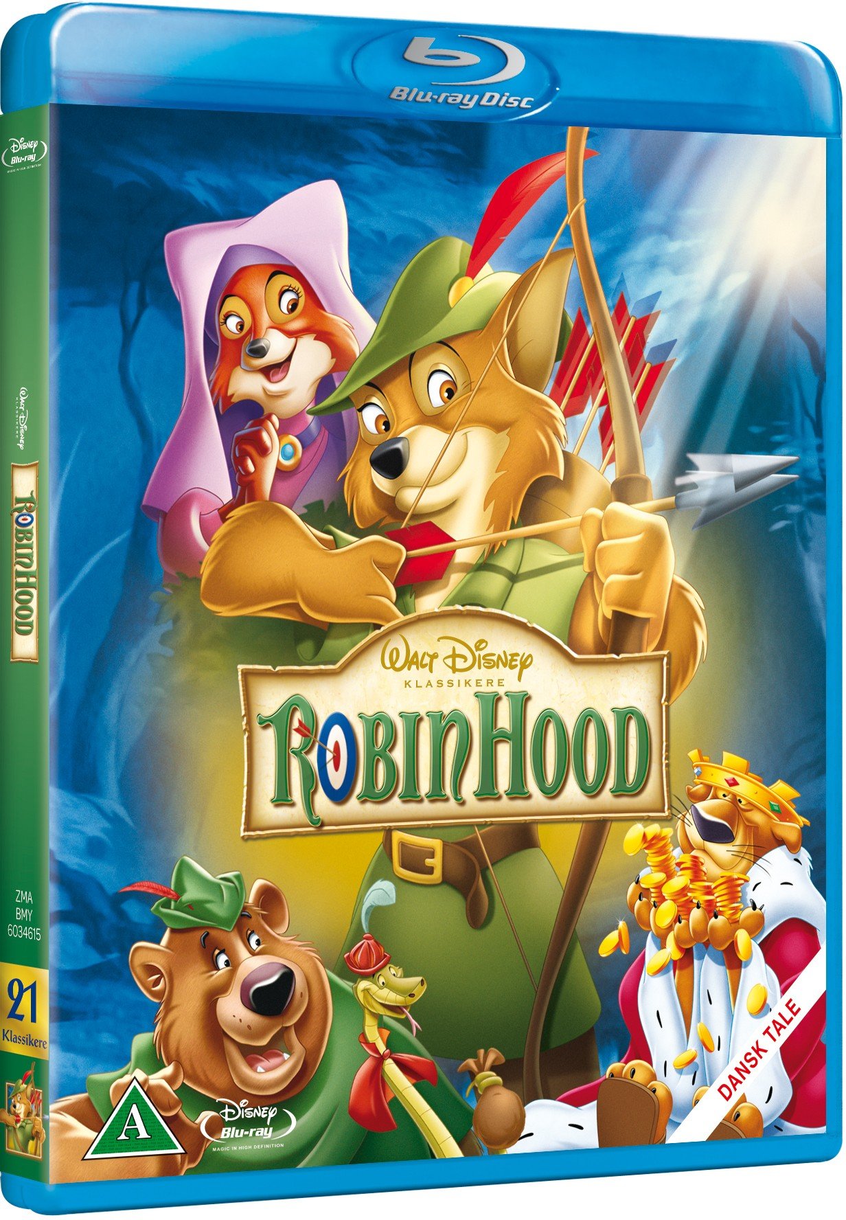 Kop Disneys Robin Hood Blu Ray Blu Ray Standard Fri Frakt