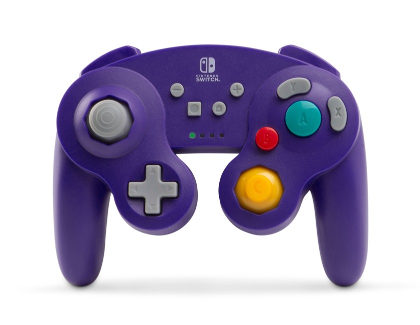 PowerA Wireless Controller Gamecube Style Purple
