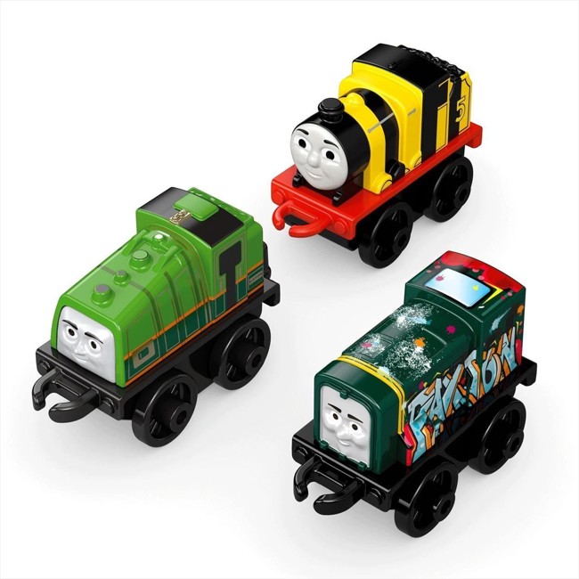 Thomas & Friends - Mini 3 Pakke - Gator, Bumblebee James & Graffiti Paxton