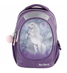 Miss Melody - School Bag w/Glitter - Purple (0410776)