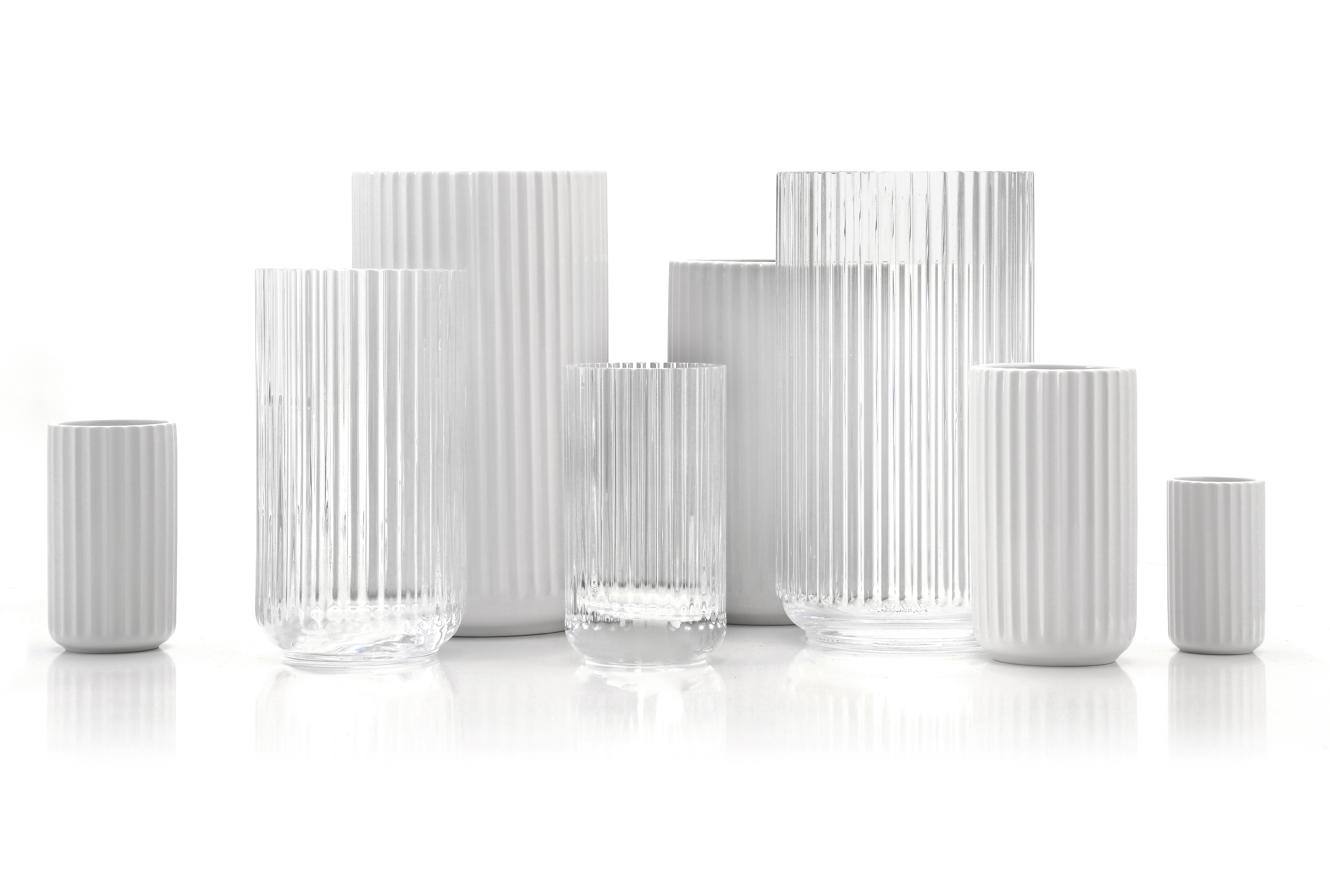 Lyngby Porcelain Vase Porzellan Weiß 25cm 