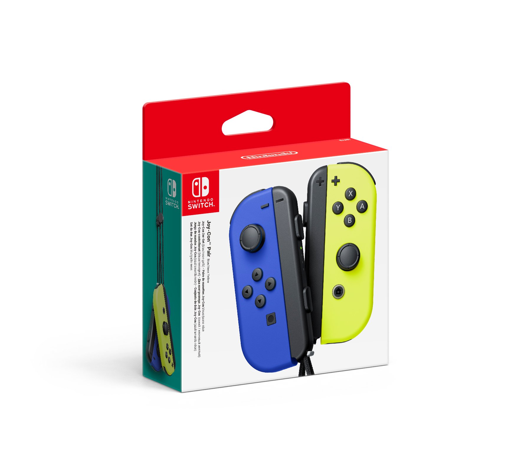 Nintendo Switch Joy-Con Controller Pair - Blue (L)&Neon Yellow (R) - Videospill og konsoller