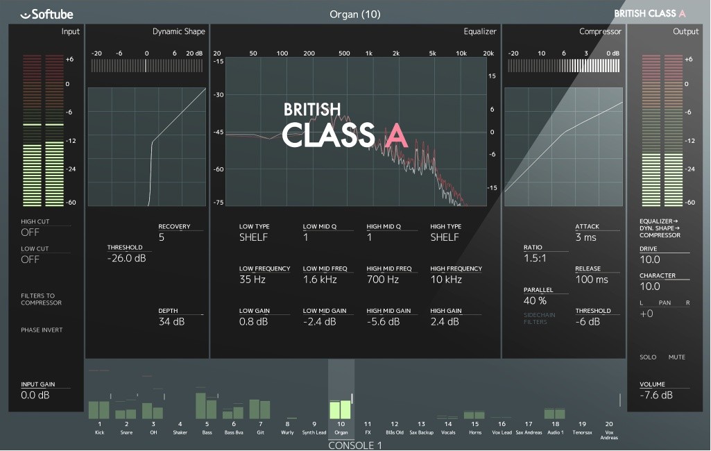 Softube - British Class A - Virtuel Studie Teknologi (VST) (DOWNLOAD)