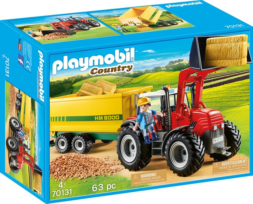 Playmobil - Tractor with Feed Trailer (70131)