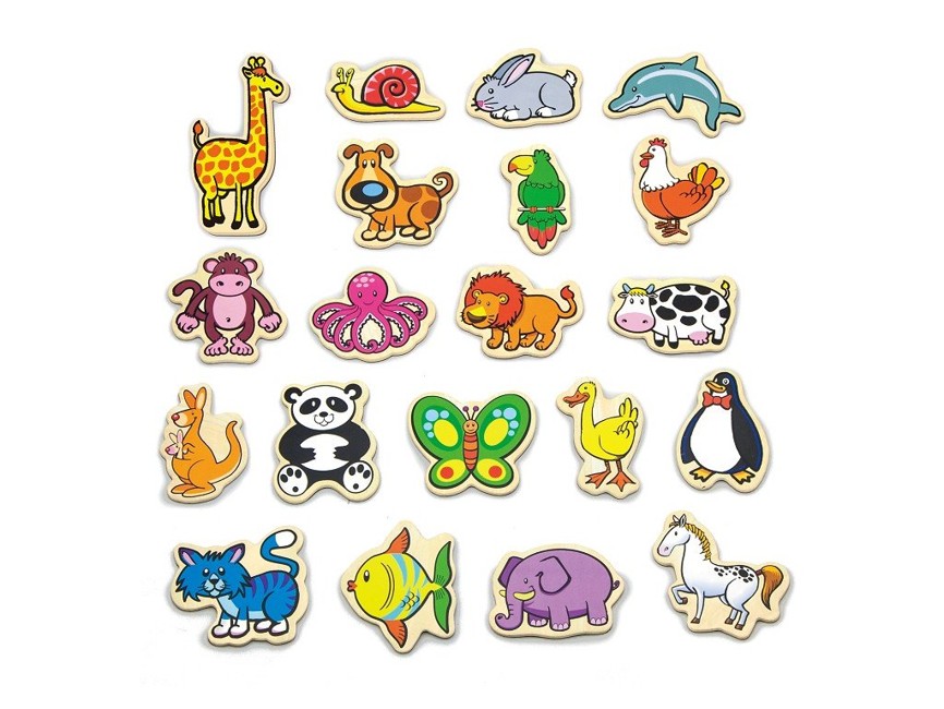 Buy Viga - Wooden Magnets - Animals (N58923)