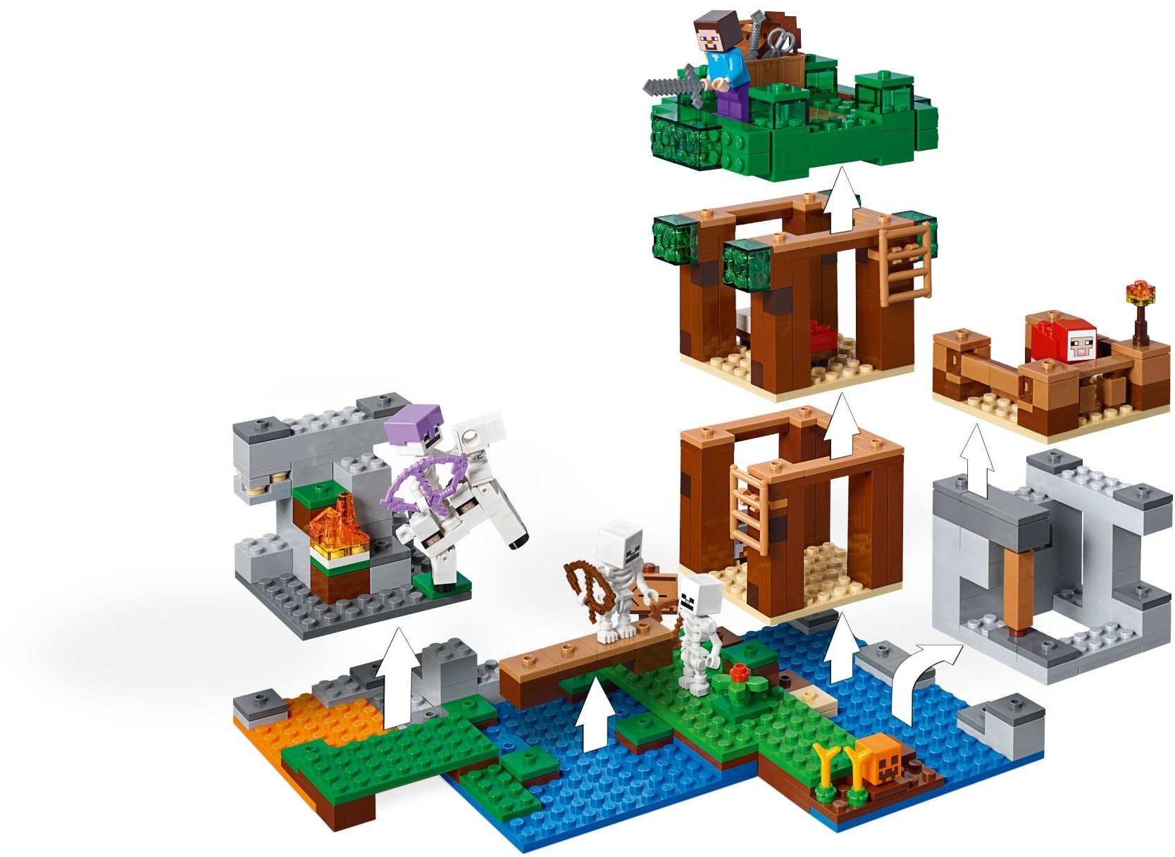 lego minecraft skeleton arena