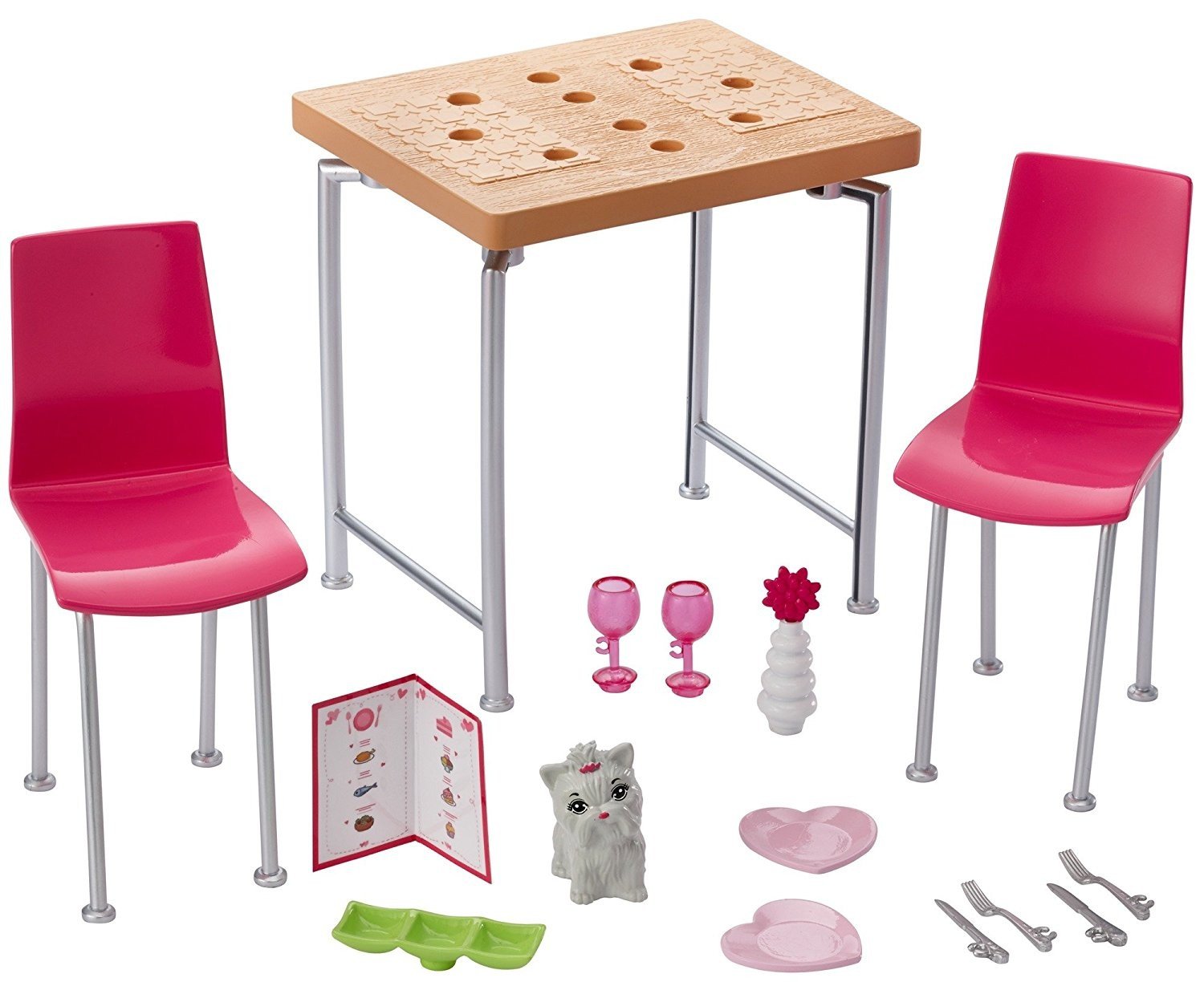Buy Barbie Indoor Accessory Dining Table Set Doll Children Toy Play