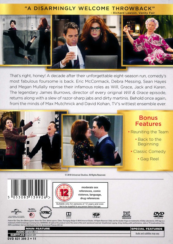 will and grace season 1 dvd