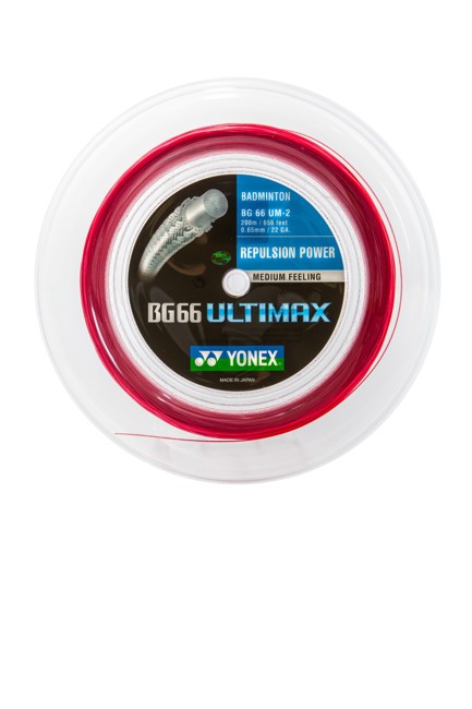 Yonex BG-66 ULTIMAX Badmintonstrenge rød