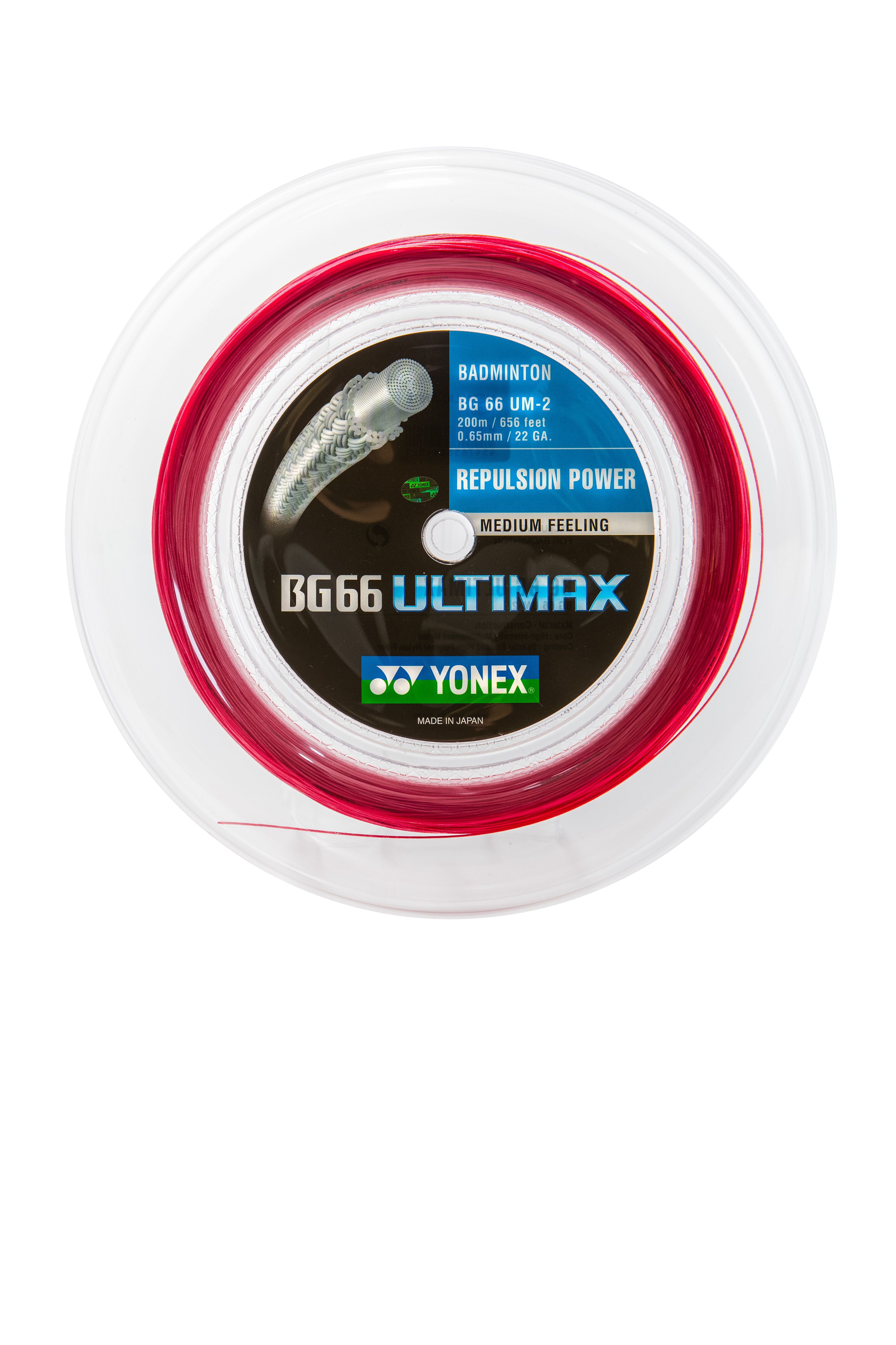 Yonex BG-66 ULTIMAX Badmintonstring red