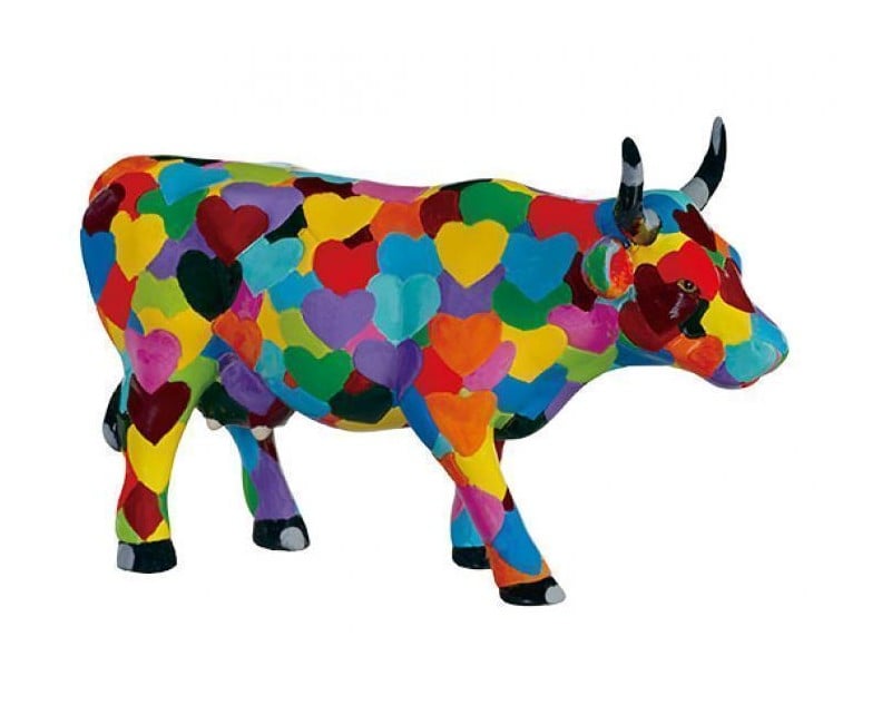 CowParade - Heartstanding Cow - Mellem