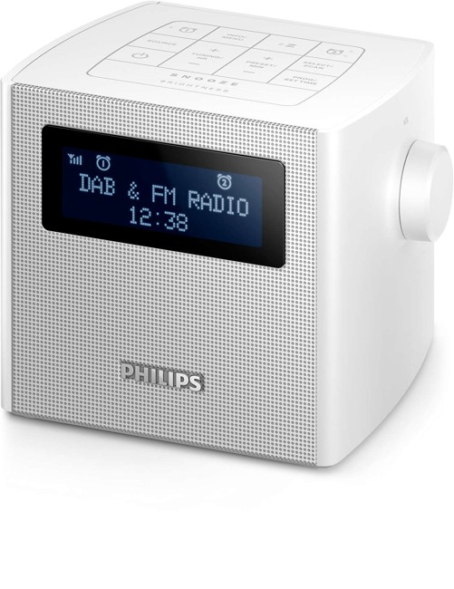Philips - AJB4300W Clock Radio FM/DAB+