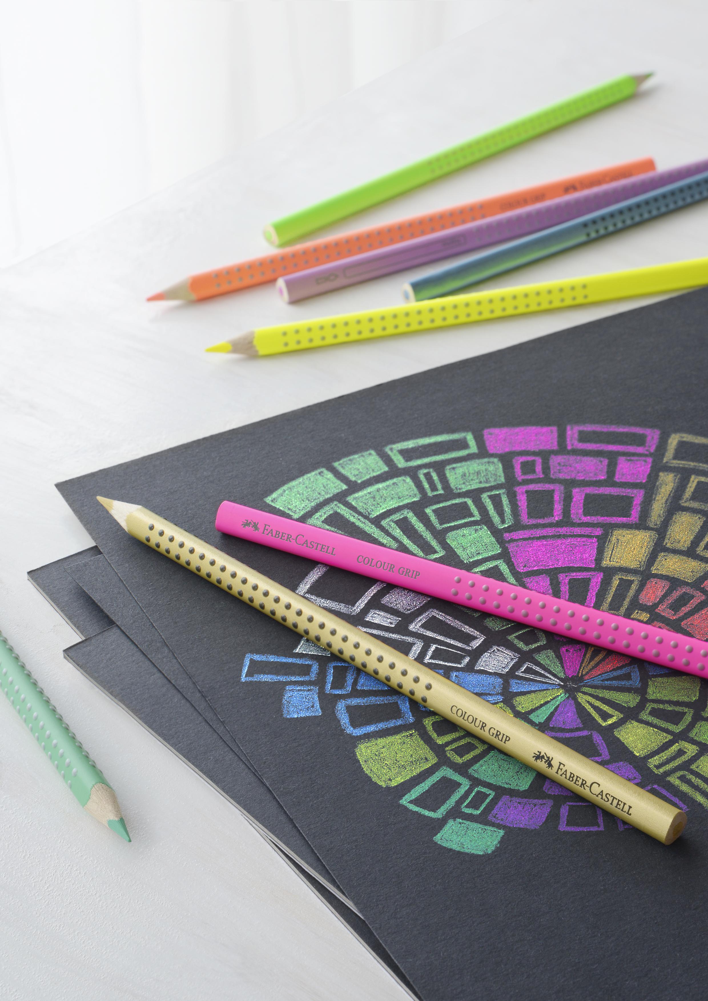 Faber-Castell - 12 Colour Pencil Colour Grip Special Pastel-Neon Box (201569) thumbnail-3