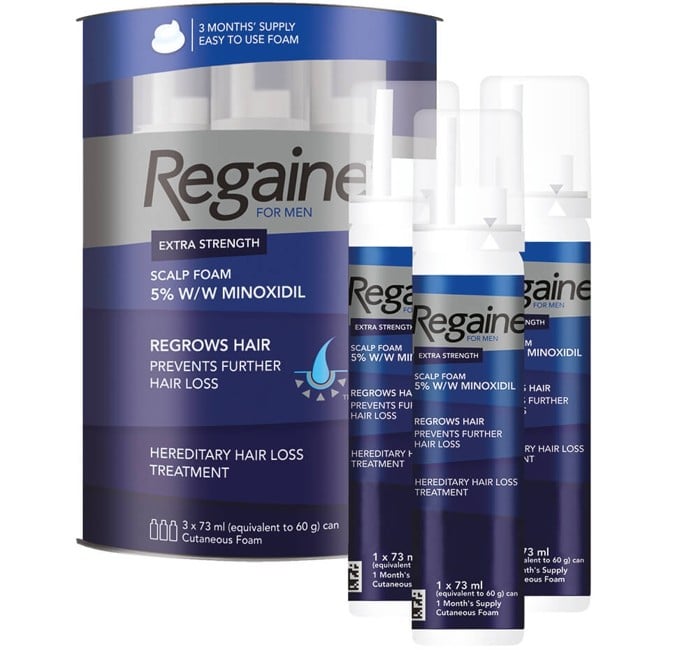 REGAINE for Men Hair Loss Extra Strength Scalp Foam