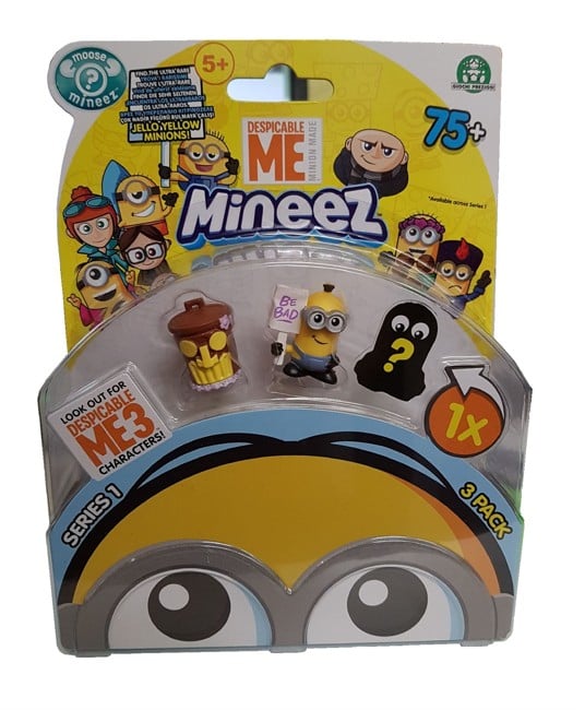 Despicable Me Mineez 3 Pack Series 1 (one Supplied At Random)