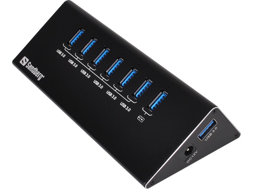 Sandberg - USB 3.0 Hub 6+1 ports (133-82)