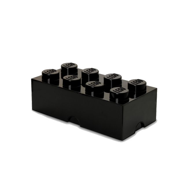 Room Copenhagen - LEGO Opbevaringskasse Brick 8 - Sort