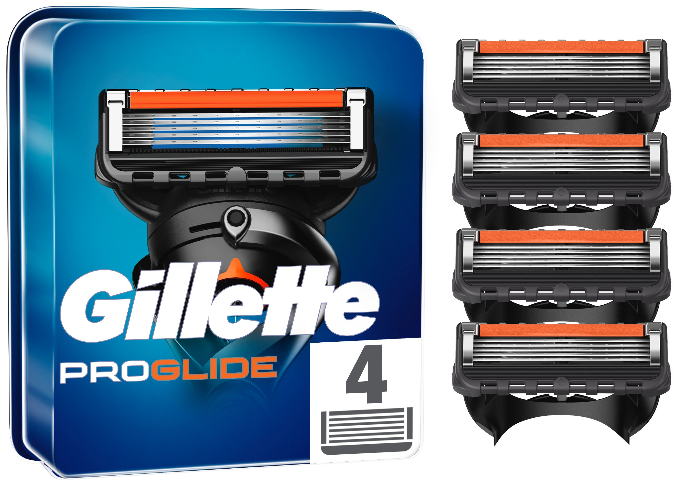 Gillette - Fusion Proglide Blades 4 Pack - Helse og personlig pleie
