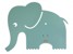 Roommate - Elefant Lampe - Grøn thumbnail-1