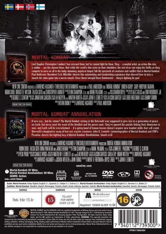 Køb Mortal Kombat / Mortal Kombat 2 - DVD - Collectors ...