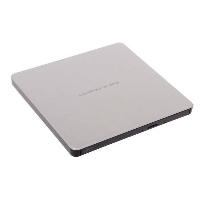 LG Super-Multi Portable Slim 8x External USB DVD Rewriter - Silver (GP60NB60)