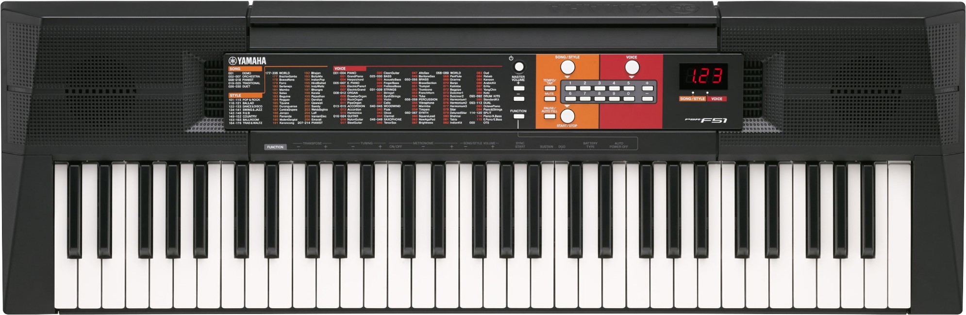 Yamaha - PSR-F51 - Transportabel Keyboard