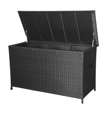Living Outdoor - Eskilsoe Cushion Box With Wheel 170 x 75 cm - Black (629982)