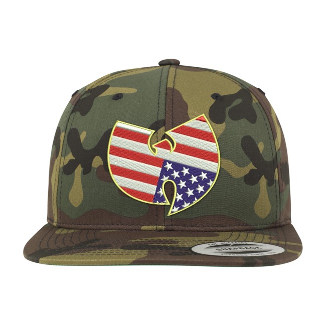 Wu-Wear Snapback Cap - American Camo