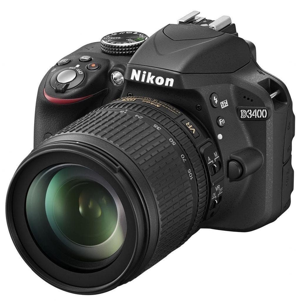 Køb Nikon D3400 + AF-P 18-55VR Digital SLR Camera & Lens Kit - Black