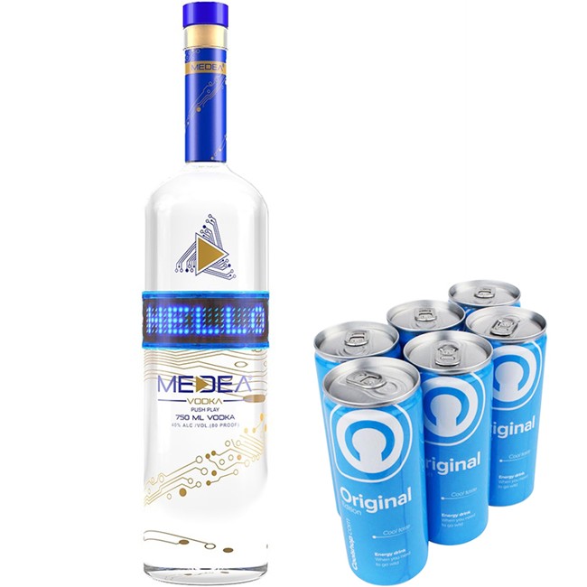 MEDEA Vodka - PartyKit + 6 stk. Coolshop Energidrik