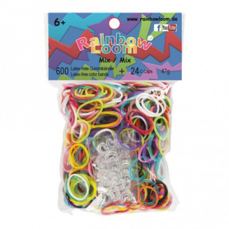 Buy Rainbow Loom - Mix Color - Bands, 600 pc (27311001)