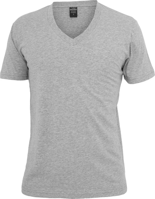 Urban Classics 'Basic V-neck' T-shirt - Grå