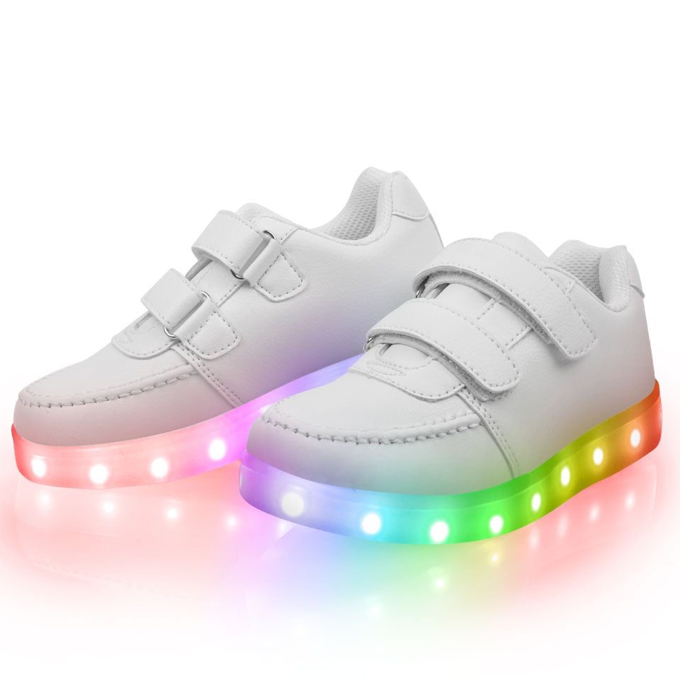 Disco Sneakers LED Lys Str 32 (velcro)