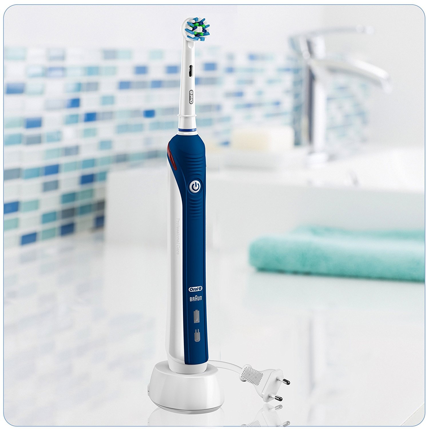 Køb Oral-B Pro 3 3000 Cross Action Electric Rechargeable Toothbrush ...