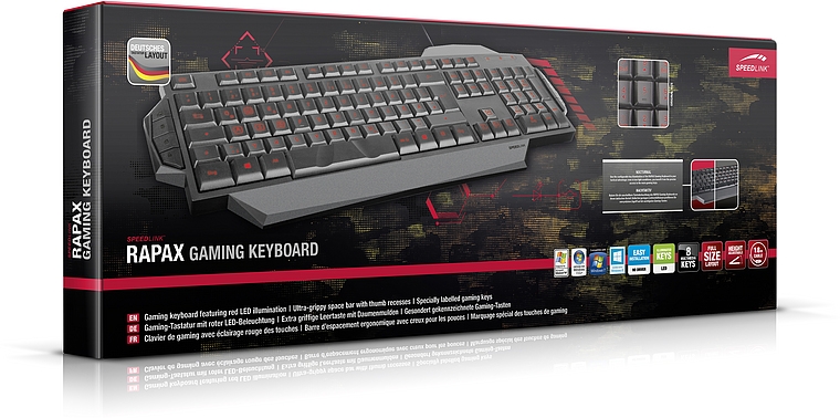 Speedlink Rapax Gaming Keyboard (Nordic Layout)