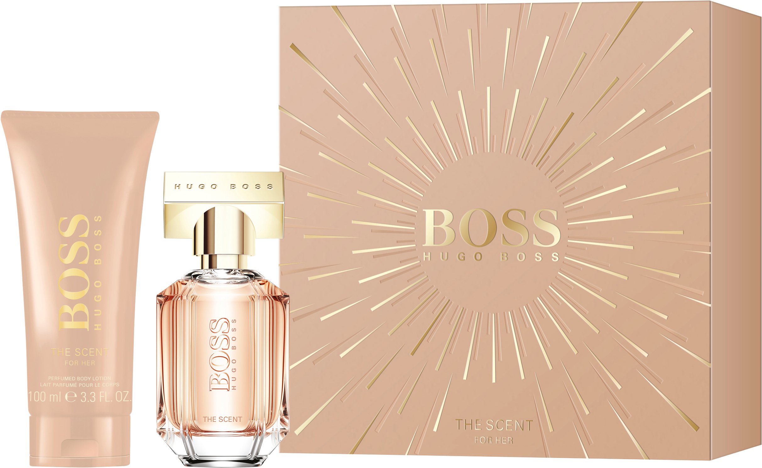 hugo boss the scent for her body lotion