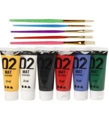 A-Color - Mat Colors and  Kids Paint Brushes