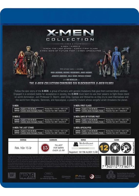 X-Men Collection (6-disc) (Blu-Ray)