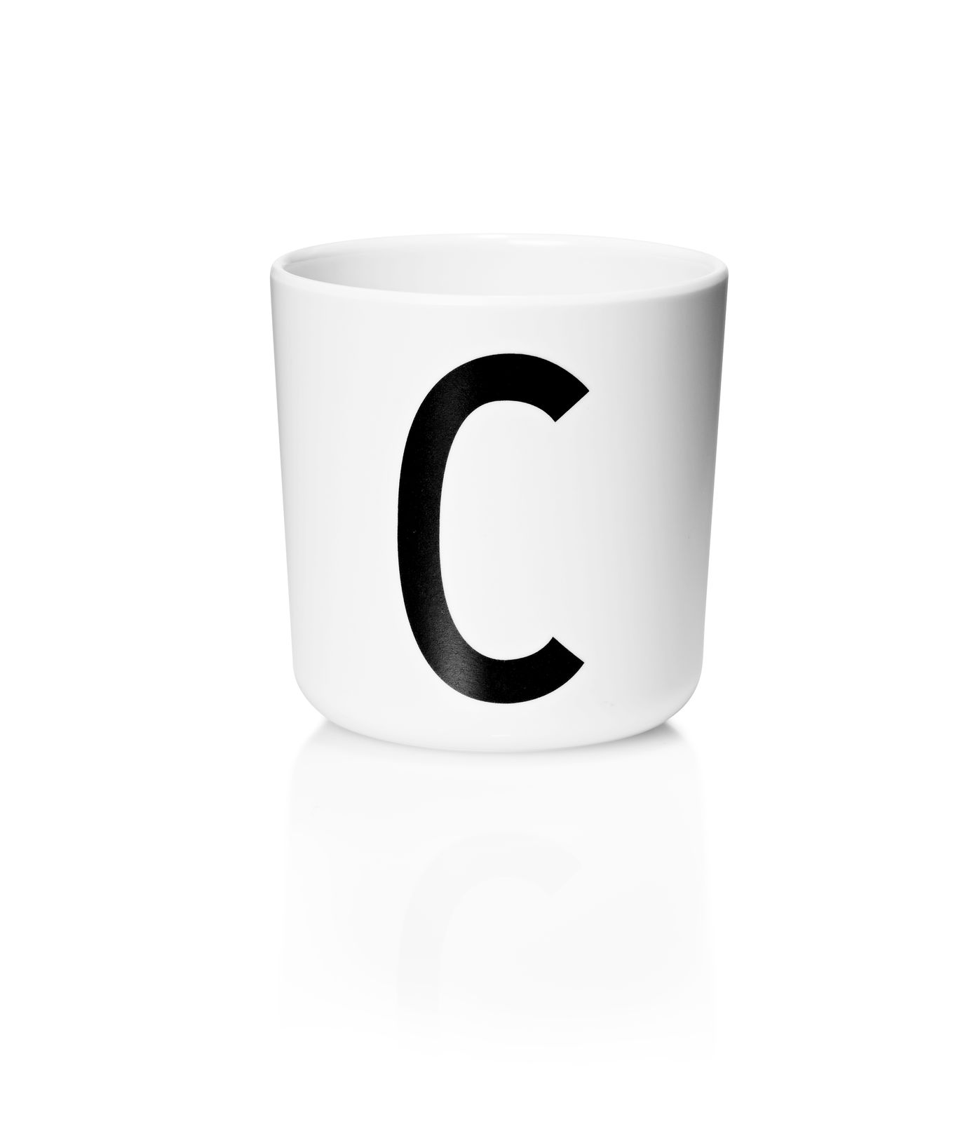 ​Design Letters - Personal Melamine Cup C - White (20201000C)