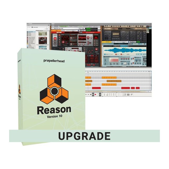 Propellerhead - Reason 10 Upgrade (Fra Essentials / Ltd/ Adapted Versioner) - Musik Produktion Software (DOWNLOAD)