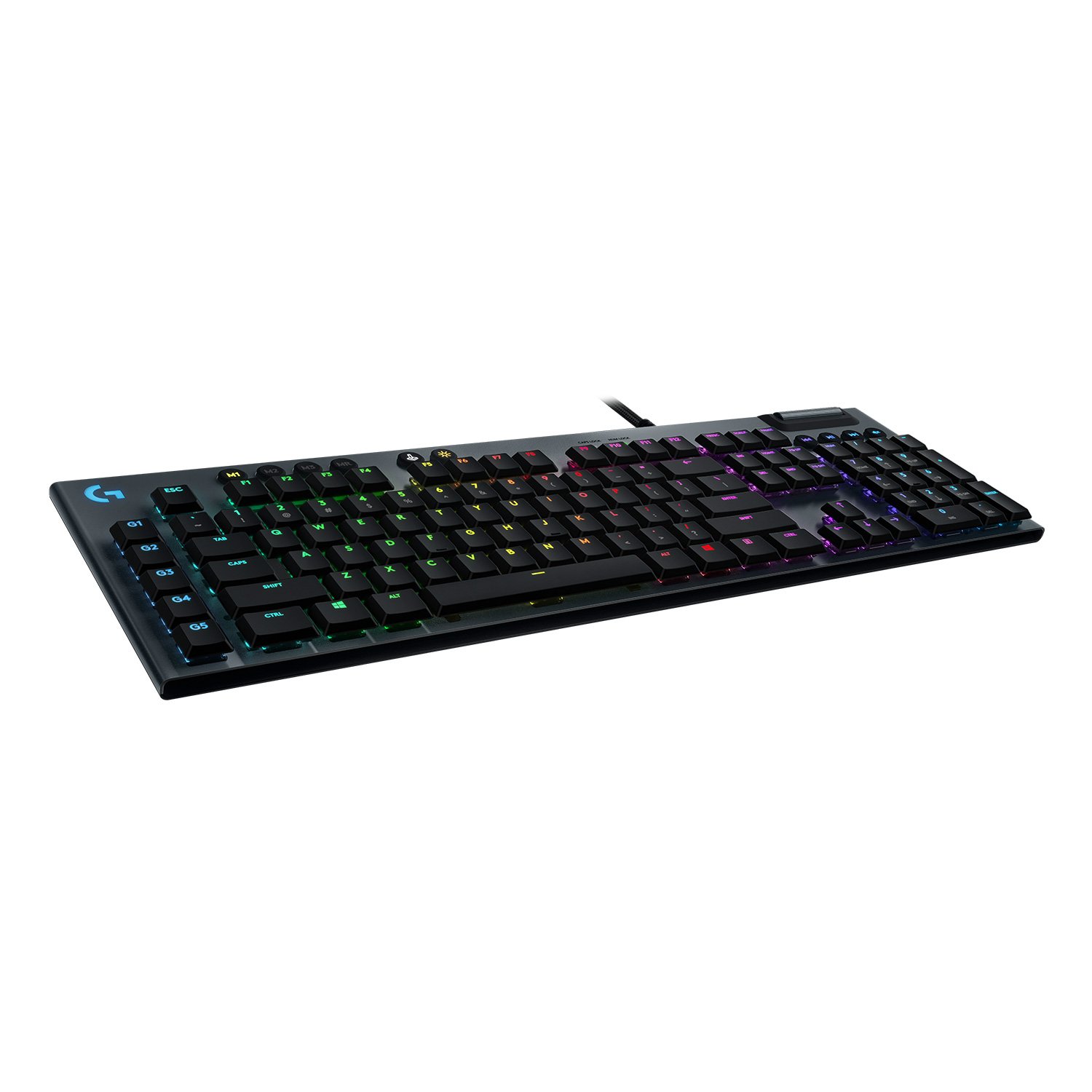Logitech - G815 LIGHTSYNC RGB Mechanical Gaming Keyboard– GL Tactile - CARBON - PAN - NORDIC - Datamaskiner